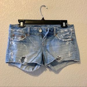 American Eagle Light Blue Wash Denim Jean Shorts